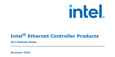 Intel Ethernet Lan Controller Drivers версия 28.3