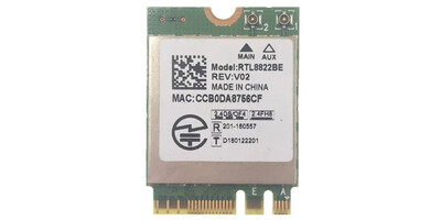 Realtek RTL8822BE Wireless LAN 802.11ac PCIe Adapter driver 2024.0.10.