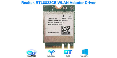 Realtek RTL8822CE WLAN PCIe Adapter Driver 2024.10.138.3