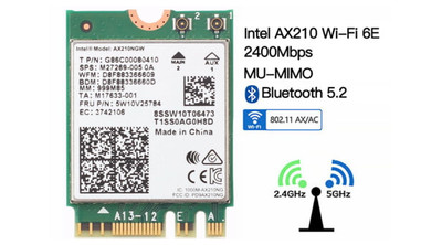 Intel Wi-Fi 6E AX210 / AX211 / AX411 160MHz Driver