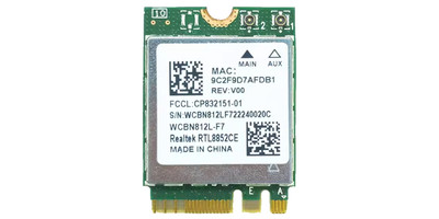 Realtek RTL8852CE WiFi 6 Wireless Lan Card Driver 6001.16.174.2