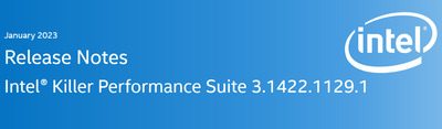 Intel Killer Performance Driver Suite